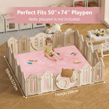 HulooSleep® Narrow-edge Baby Play Mat (Pink)