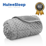 HulooSleep® 15lb-20lb Breathable Soft Double Layer Weighted Blanket for Adults