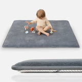 HulooSleep® 50"×50"Narrow-edge Baby Play Mat Thicker Memory Foam Mat