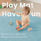 HulooSleep® 50"×50"Narrow-edge Baby Play Mat Thicker Memory Foam Mat