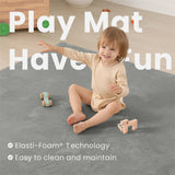 HulooSleep® 50"×50"Narrow-edge Baby Play Mat Thicker Memory Foam Mat