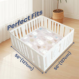 1.3" Thick Various Pattern baby play mat foam 50"x50" Cushioned Playpen Mat