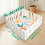 1.3" Thick Various Pattern baby play mat foam 50"x50" Cushioned Playpen Mat