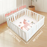 1.3" Thick Various Pattern baby play mat foam 50"x50" Cushioned Playpen Mat