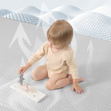 HulooSleep® 1.3" Thick Memory Foam Cooling Floor Tummy Time Mat for Summer