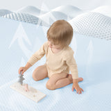 HulooSleep® 1.3" Thick Memory Foam Cooling Floor Tummy Time Mat for Summer