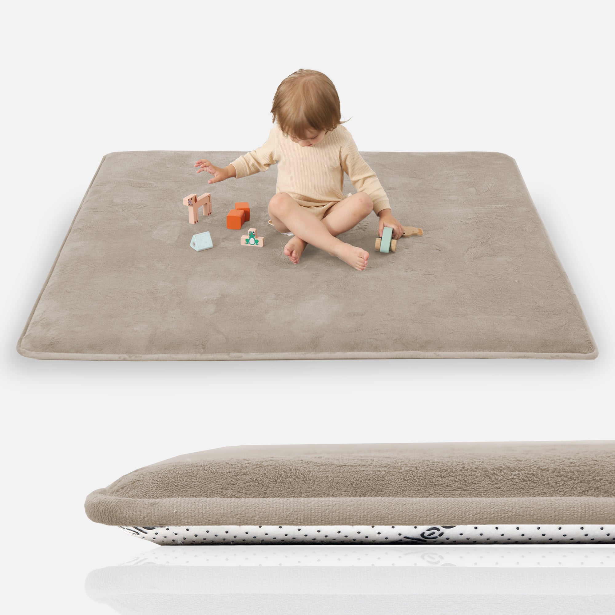 HulooSleep® 50"×50"Baby Play Mat Thicker Memory Foam Mat
