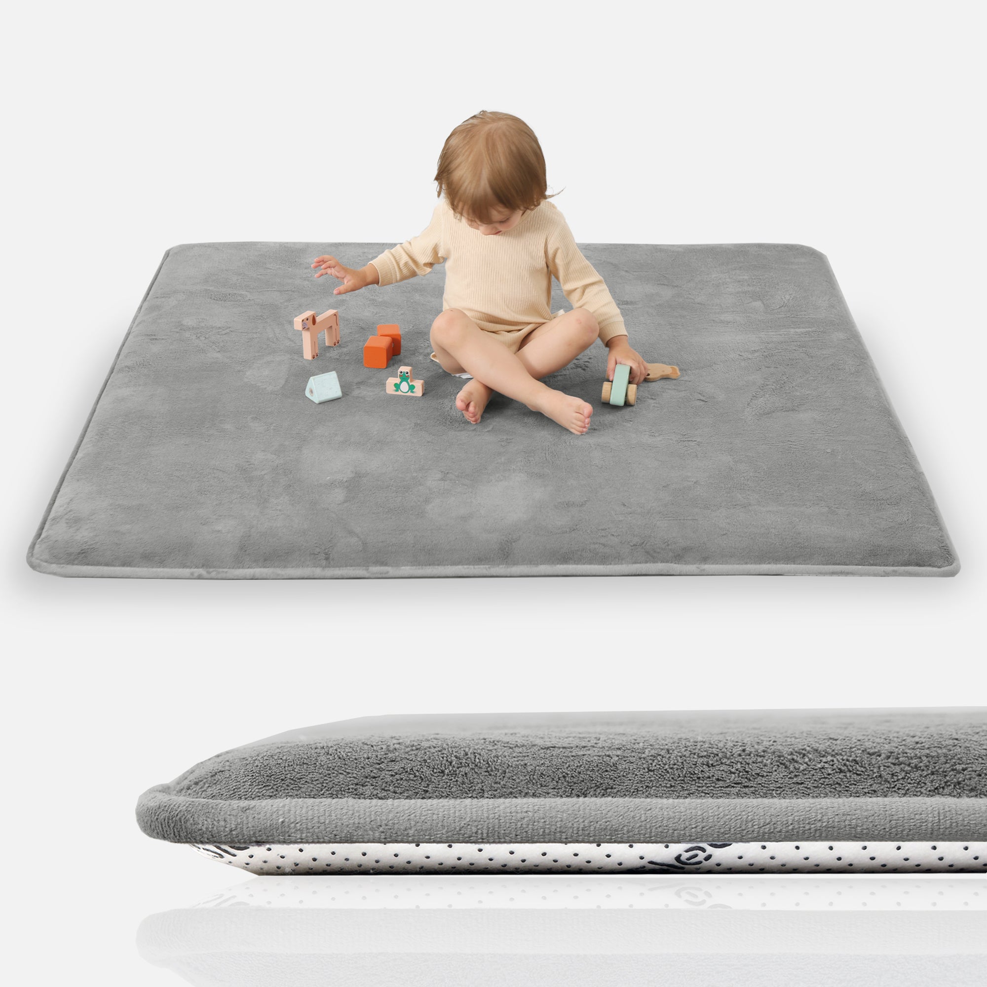 HulooSleep® 50"×50"Baby Play Mat Thicker Memory Foam Mat