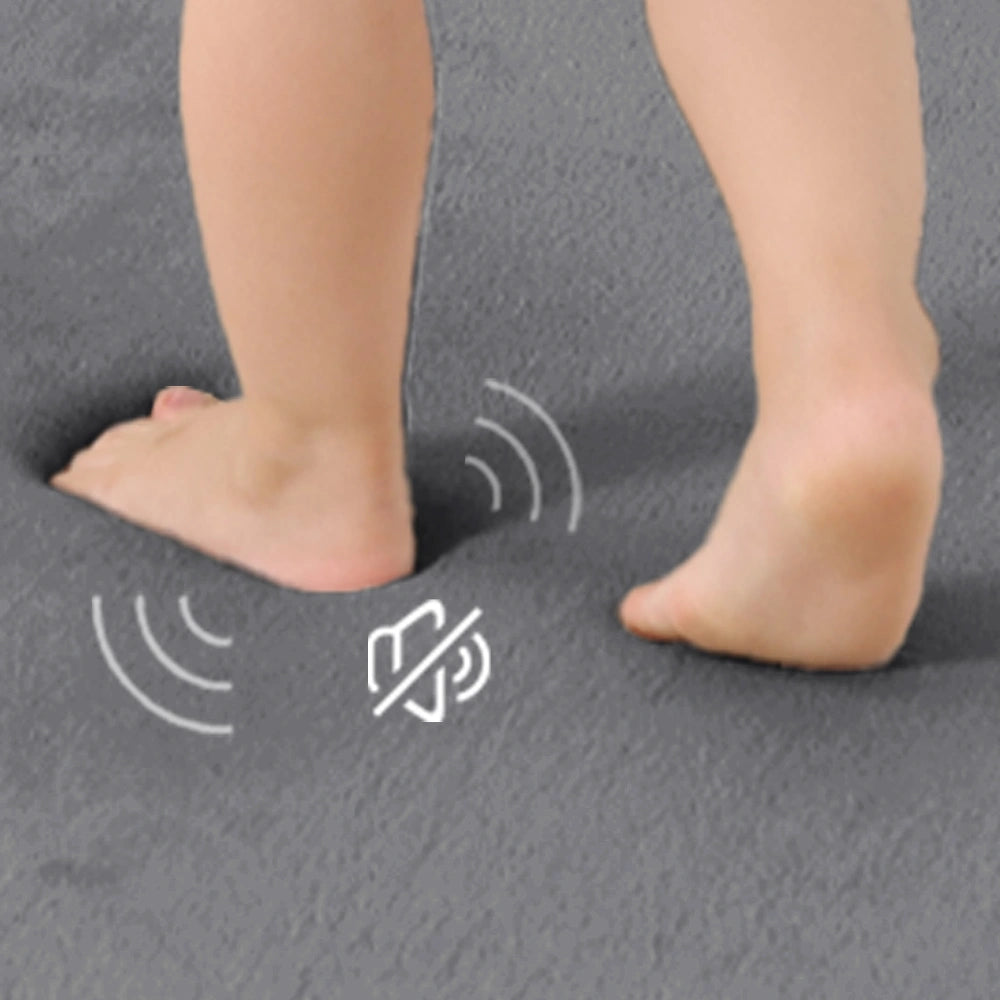 HulooSleep®  Wide-edge Baby Play Mat (Grey)