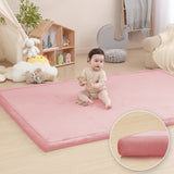 HulooSleep® Wide-edge Baby Play Mat (Pink)