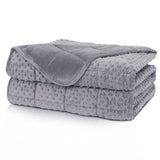 HulooSleep® 15lb-20lb Breathable Soft Double Layer Weighted Blanket for Adults
