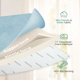 HulooSleep® Narrow-edge Baby Play Mat Thicker Memory Foam Mat