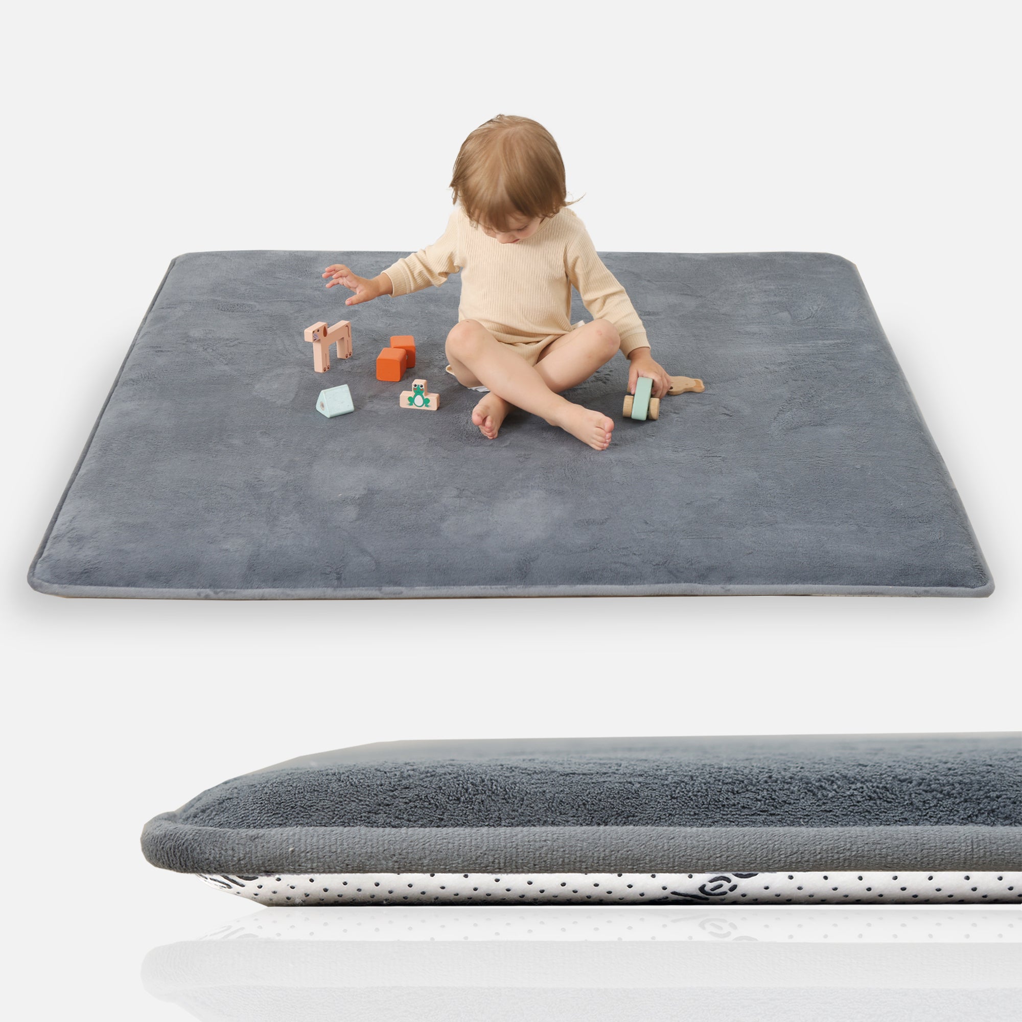 HulooSleep® 50"×50"Baby Play Mat Thicker Memory Foam Mat