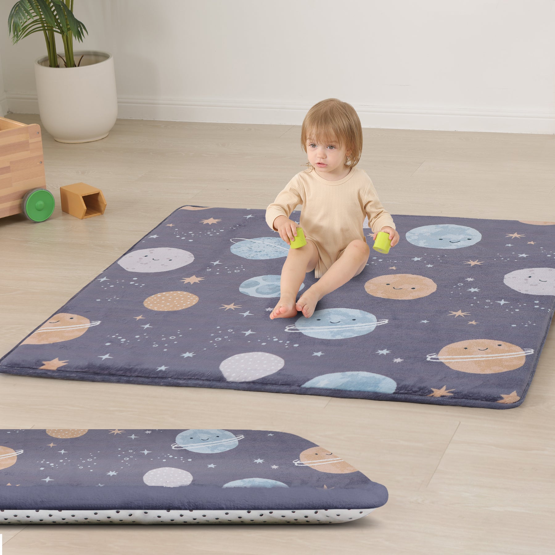 1.3" Thick Various Pattern baby play mat foam 50"x50" Cushioned Playpen Mat