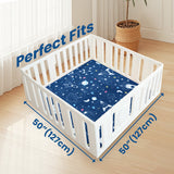 1.3" Thick Various Pattern baby play mat foam 50"x50" Cushioned Playpen Mat