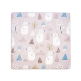 Elasti-Foam™ 1.3” Inch White Bear Print Baby Play Mat for Playpen