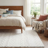 Elasti-Foam™ Nomad Diamond Shag Mat - Sand/Charcoal