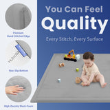 HulooSleep® 1.3" Thick Elasti-Foam™ Baby Play Mat