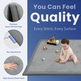 HulooSleep®  Wide-edge Baby Play Mat (Grey)
