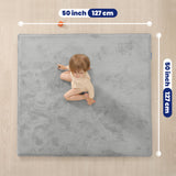 HulooSleep® 50"×50"Baby Play Mat Thicker Memory Foam Mat