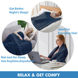 HulooSleep® 15lb-20lb Breathable Soft Double Layer Weighted Blanket for Adults