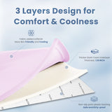 HulooSleep® 1.3" Thick Memory Foam Cooling Floor Tummy Time Mat for Summer