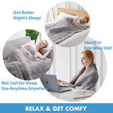 HulooSleep® 15lb-20lb Breathable Soft Double Layer Weighted Blanket for Adults