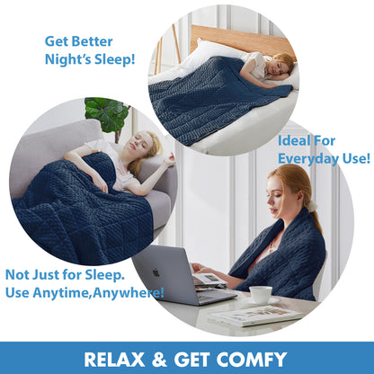 5lb-20lb double weighted blanket breathable and soft