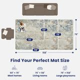 Elasti-Foam™ Element Abstract Marble Mat - Aura