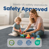 HulooSleep® Narrow-edge Baby Play Mat Thicker Memory Foam Mat