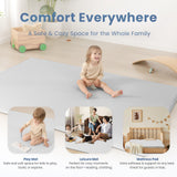 HulooSleep® 1.3" Thick Memory Foam Cooling Floor Tummy Time Mat for Summer