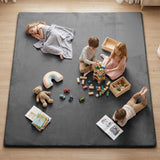 Huloosleep® 50"×50" Narrow-Edge Baby Play Mat – Non-Toxic & Non-Slip