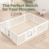 HulooSleep® Narrow-edge Baby Play Mat Thicker Memory Foam Mat