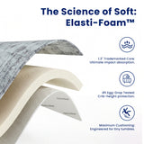 Elasti-Foam™ Element Abstract Marble Mat - Cloud Grey