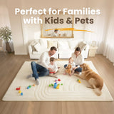 Elasti-Foam™ 1.3" Extra Thick Plush Faux Fur Play Mat