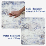 Elasti-Foam™ Timeless Distressed Mat - Antique Azure