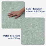 Elasti-Foam™ Luna Arch Geometric Mat - Sage & Ivory