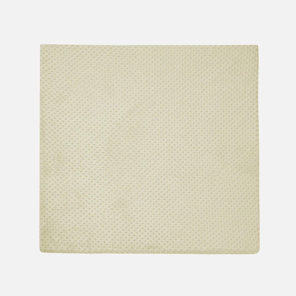 Huloosleep® Plush Minky Dot Baby Playpen Mat (50x50, 1.3" Extra Thick)