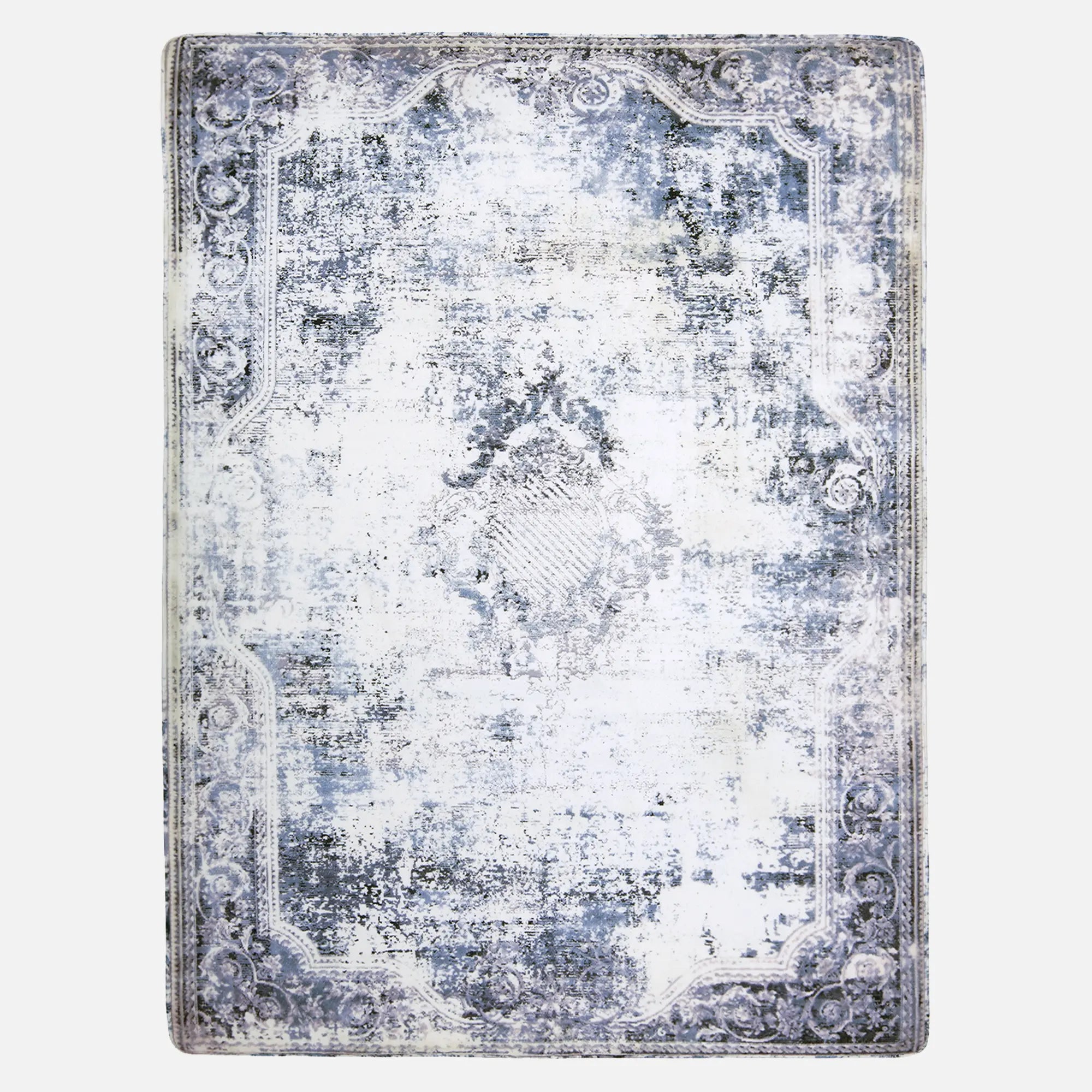 Elasti-Foam™ Timeless Distressed Mat - Antique Azure