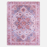 Elasti-Foam™ Heritage Medallion mat in Vintage Crimson/Blue