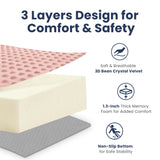 HulooSleep® 50"×50"Playpen Mat Thicker Baby Floor Play Mat for Playpen