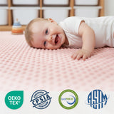 HulooSleep® 50"×50"Playpen Mat Thicker Baby Floor Play Mat for Playpen