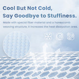 HulooSleep® 1.3" Thick Memory Foam Cooling Floor Tummy Time Mat for Summer