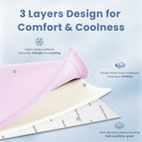 HulooSleep® 1.3" Thick Memory Foam Cooling Floor Tummy Time Mat for Summer