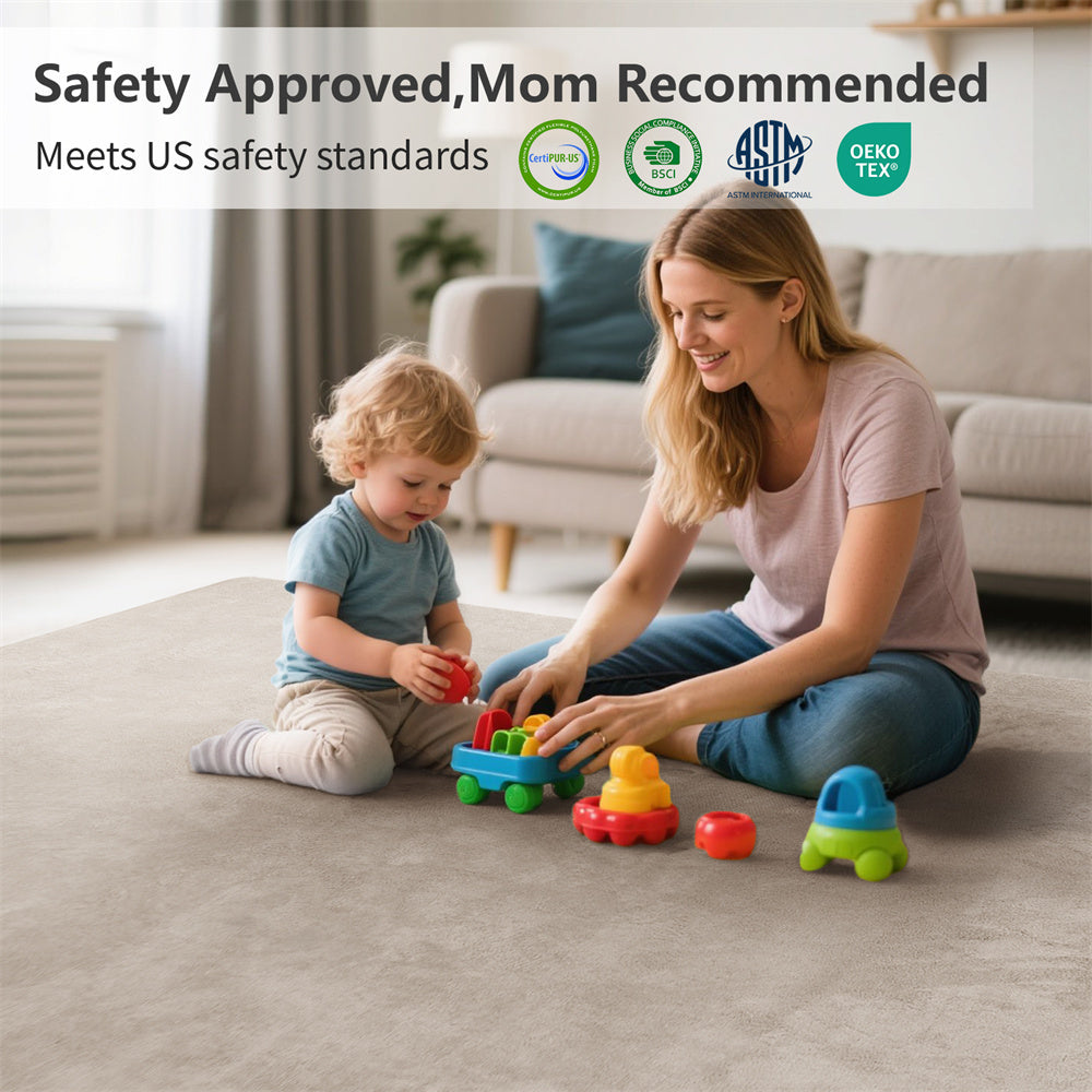 HulooSleep® Narrow-edge Baby Play Mat Thicker Memory Foam Mat - Huloosleep