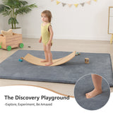 HulooSleep® Narrow-edge Baby Play Mat (Gery) - Huloosleep
