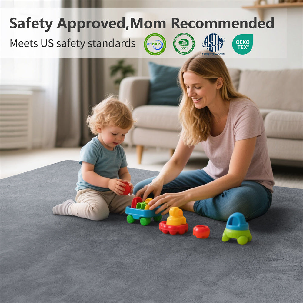 HulooSleep® Narrow-edge Baby Play Mat Thicker Memory Foam Mat - Huloosleep