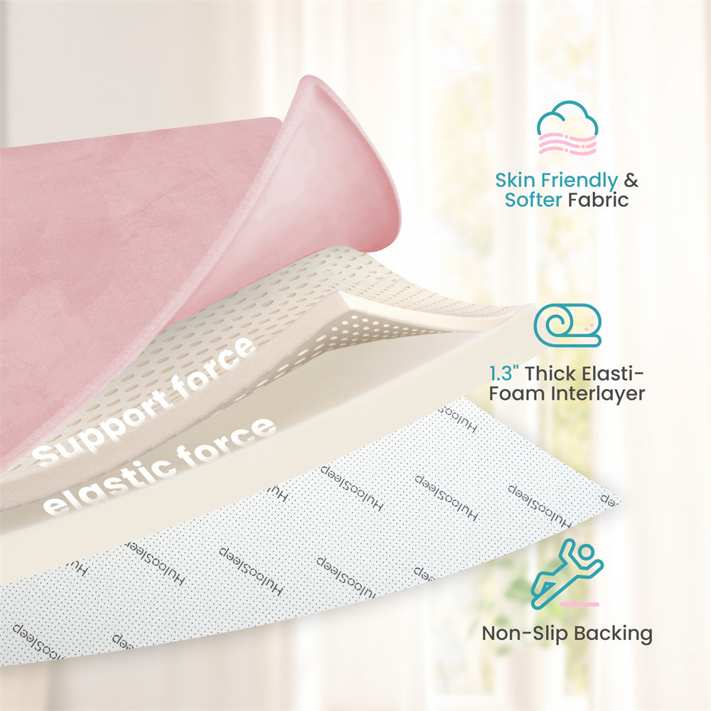 HulooSleep® Narrow-edge Baby Play Mat (Pink) - Huloosleep