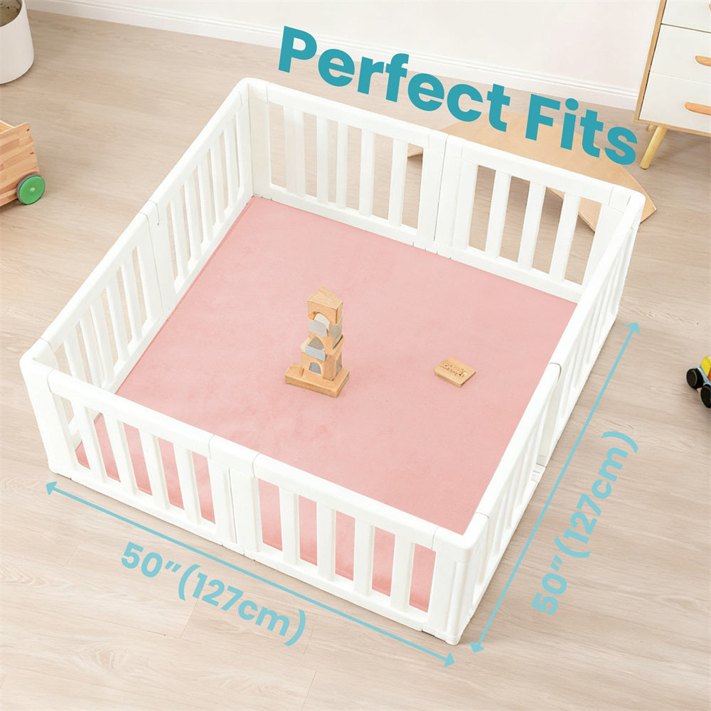 HulooSleep® Narrow-edge Baby Play Mat (Pink) - Huloosleep