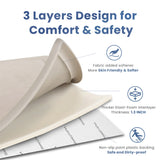 HulooSleep®  Wide-edge Baby Play Mat (Beige) - Huloosleep